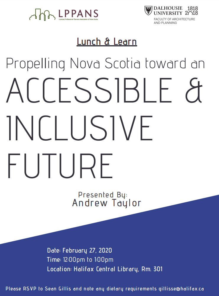 Propelling Nova Scotia toward an Accessible and Inclusive Future, presented by Andrew Taylor